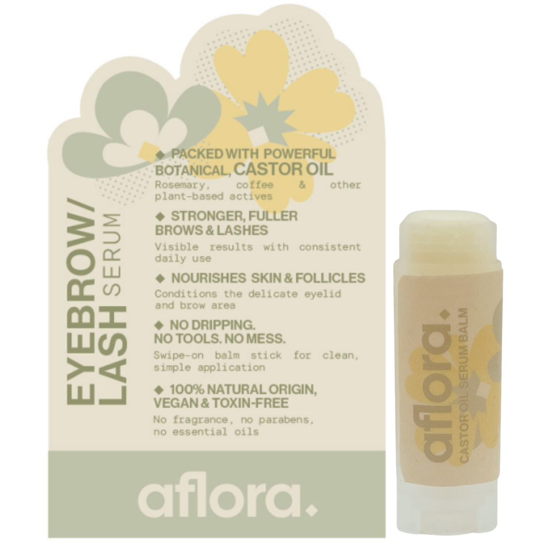 Aflora Castor Oil Serum Balm for Lashes and Brows