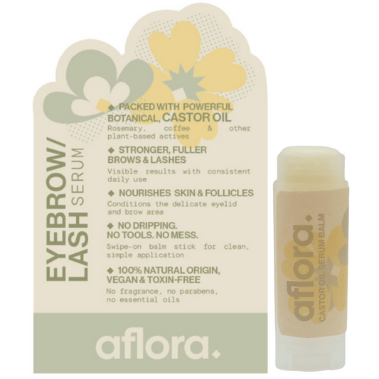 Aflora Castor Oil Serum Balm for Lashes and Brows